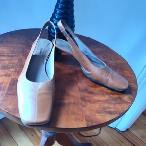 Easy Spirit mocha slingback pump